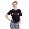 Black - Front - Tool Unisex Adult Skull Spikes T-Shirt