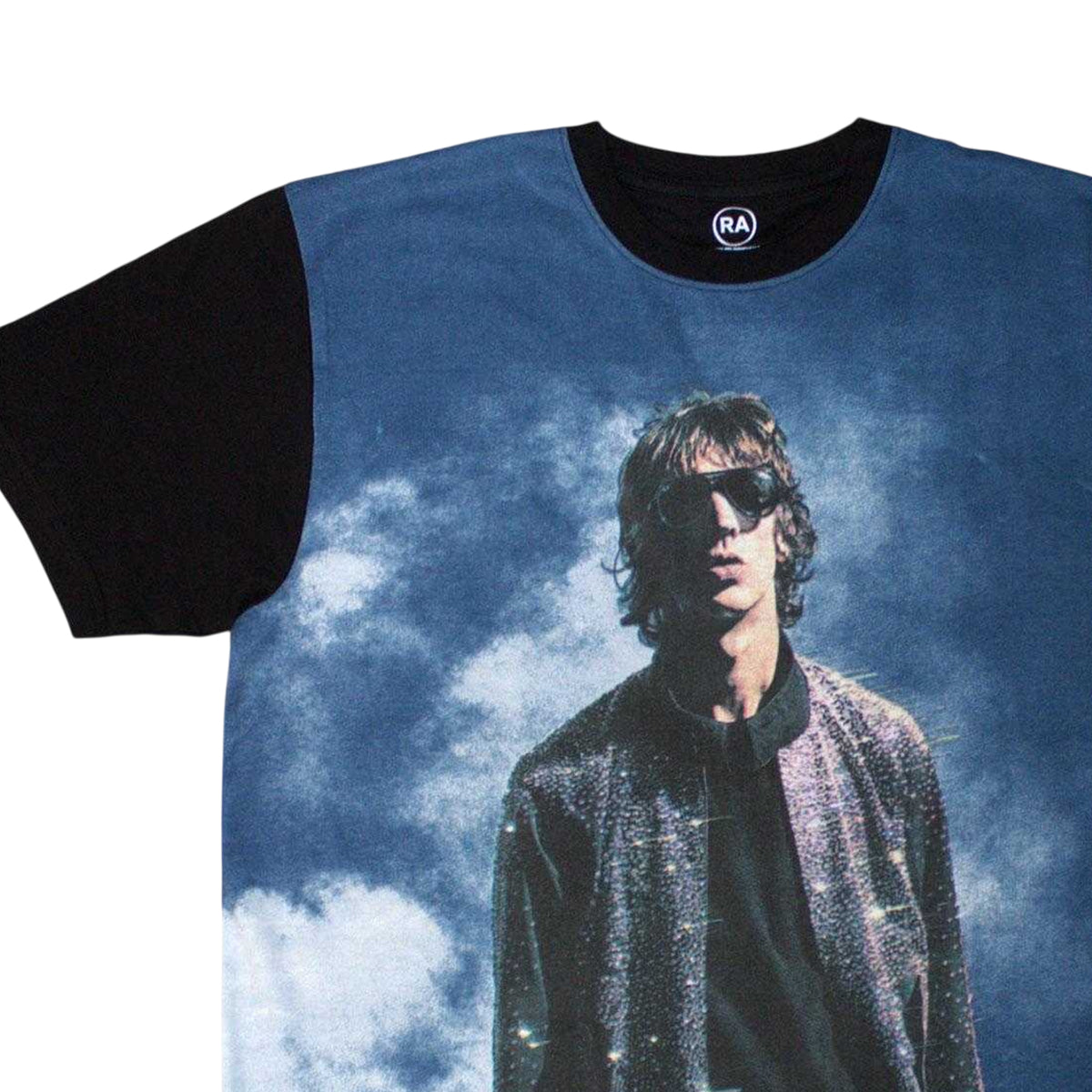 Black - Back - Richard Ashcroft Unisex Adult Jacket Glitter T-Shirt
