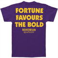 Purple - Back - Queen Unisex Adult Fortune Back Print T-Shirt