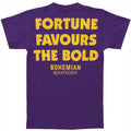 Purple - Back - Queen Unisex Adult Fortune Back Print T-Shirt