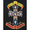 Black-White - Back - Guns N Roses Womens-Ladies Appetite For Destruction Raglan T-Shirt