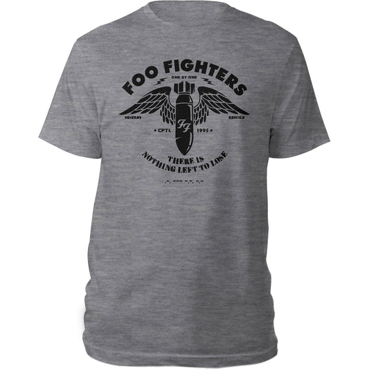 Grey - Front - Foo Fighters Unisex Adult Stencil T-Shirt