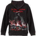Black - Back - Iron Maiden Unisex Adult Scuffed Trooper Back Print Full Zip Hoodie