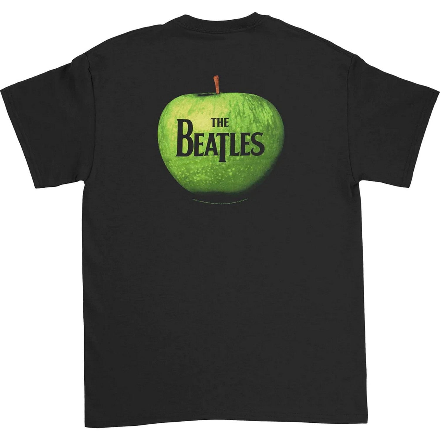 Black - Back - The Beatles Unisex Adult In Apple T-Shirt