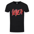 Black - Front - Slayer Unisex Adult Classic Logo T-Shirt