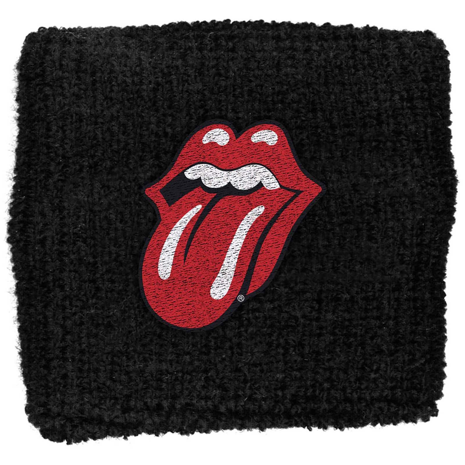 Black - Front - The Rolling Stones Unisex Adult Tongue Fabric Wristband