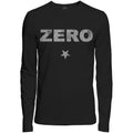Black - Front - The Smashing Pumpkins Unisex Adult Zero Distressed Long-Sleeved T-Shirt