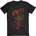 Black - Front - Slayer Unisex Adult Blood Red T-Shirt