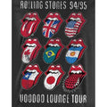 Charcoal Grey - Back - The Rolling Stones Womens-Ladies Voodoo Lounge Tongue T-Shirt
