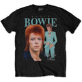 Black - Front - David Bowie Unisex Adult Life On Mars Homage T-Shirt