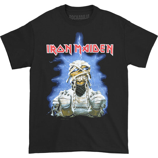 Black - Front - Iron Maiden Unisex Adult World Slavery Tour ´84 - ´85 Back Print T-Shirt