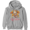 Grey - Front - Queen Unisex Adult Classic Crest Hoodie