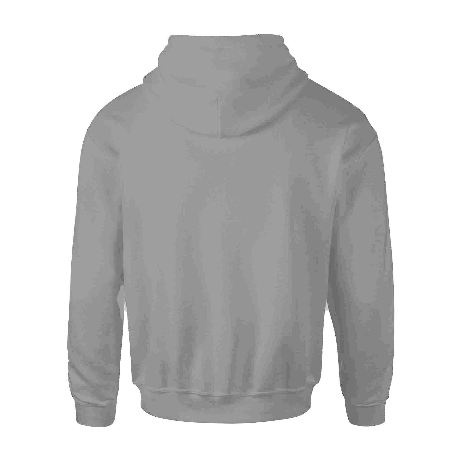 Grey - Back - Queen Unisex Adult Classic Crest Hoodie