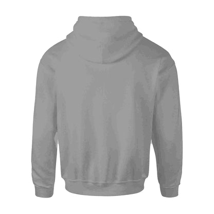 Grey - Back - Queen Unisex Adult Classic Crest Hoodie