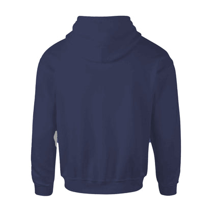 Navy Blue - Back - Queen Unisex Adult Classic Crest Hoodie