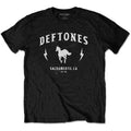 Black - Front - Deftones Unisex Adult Pony T-Shirt