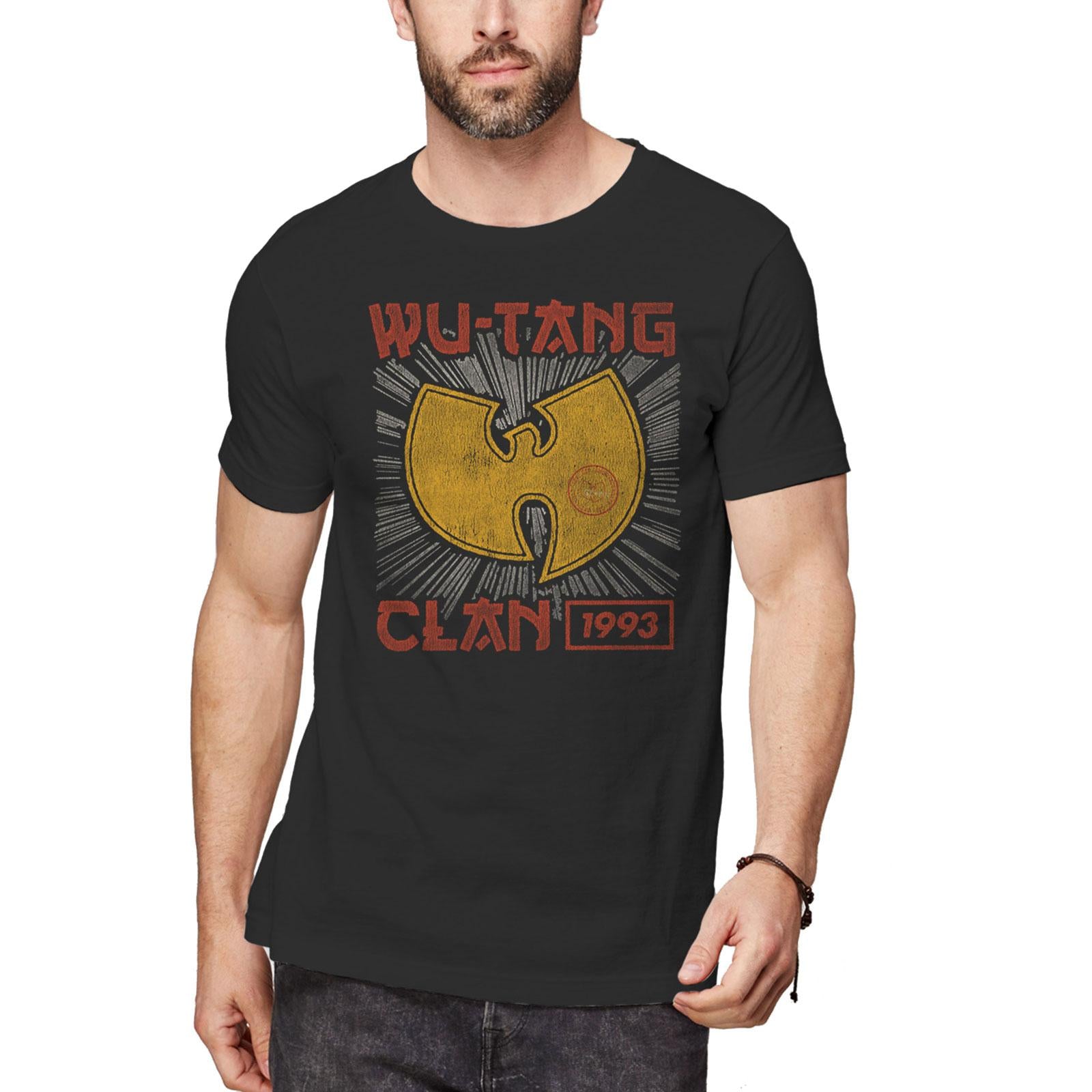 Black - Front - Wu-Tang Clan Unisex Adult Tour ´93 T-Shirt