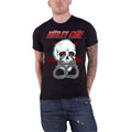 Black - Front - Motley Crue Unisex Adult Skull Cuffs T-Shirt
