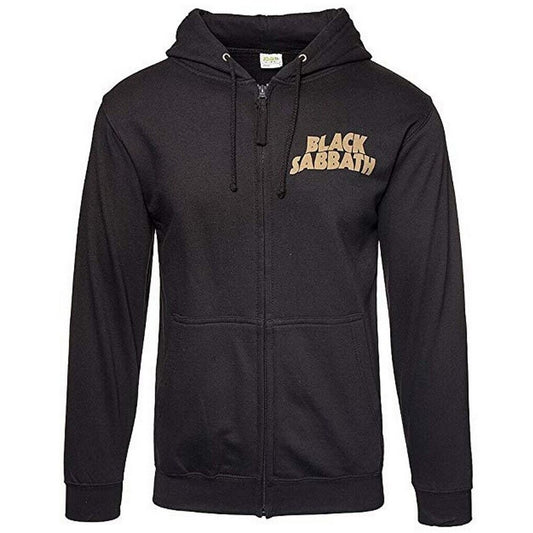 Black - Front - Black Sabbath Unisex Adult Tour 1978 Back Print Full Zip Hoodie