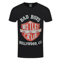 Black - Front - Motley Crue Unisex Adult Bad Boys Shield T-Shirt