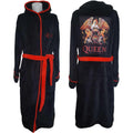 Black - Front - Queen Unisex Adult Classic Crest Dressing Gown