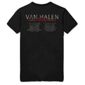 Black - Back - Van Halen Unisex Adult 84 Tour Back Print T-Shirt