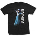Black - Front - Eminem Womens-Ladies Microphone T-Shirt