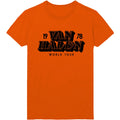Orange - Front - Van Halen Unisex Adult World Tour ´78 T-Shirt