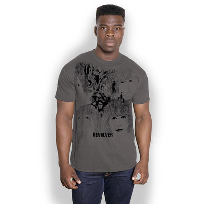 Charcoal Grey - Front - The Beatles Unisex Adult Revolver T-Shirt