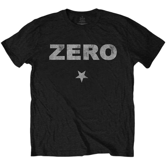 Black - Front - The Smashing Pumpkins Unisex Adult Zero Distressed T-Shirt