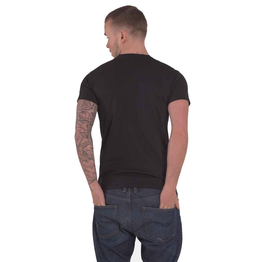 Black - Back - The Rolling Stones Unisex Adult Plastered Tongue T-Shirt