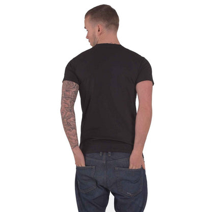Black - Back - The Rolling Stones Unisex Adult Plastered Tongue T-Shirt