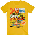 Yellow - Front - The Clash Unisex Adult Singles Collage T-Shirt