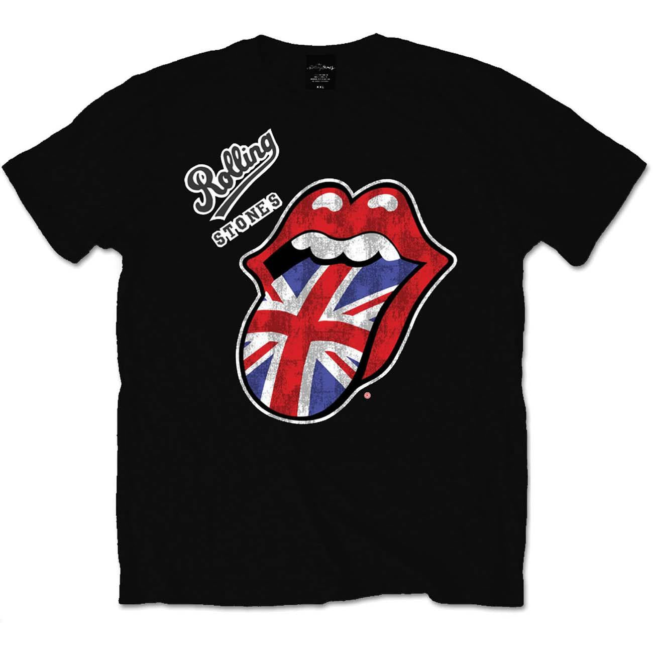 Black - Front - The Rolling Stones Unisex Adult Union Jack Logo T-Shirt