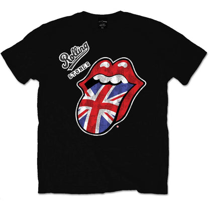 Black - Front - The Rolling Stones Unisex Adult Union Jack Logo T-Shirt