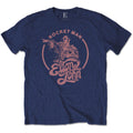 Navy Blue - Front - Elton John Unisex Adult Rocketman Circle T-Shirt