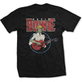 Black - Front - David Bowie Unisex Adult Acoustic Bootleg T-Shirt