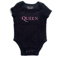 Black - Front - Queen Childrens-Kids Logo Babygrow