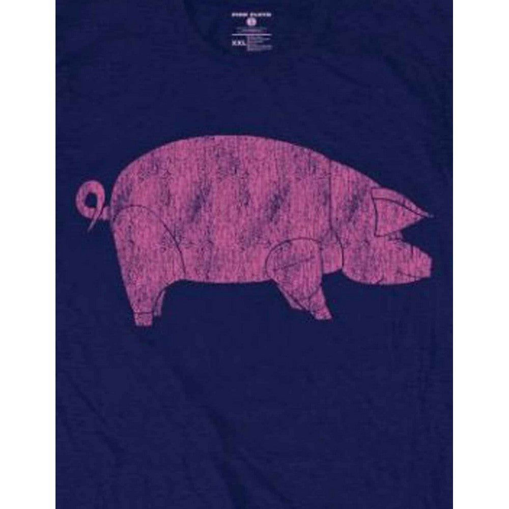 Navy Blue - Side - Pink Floyd Unisex Adult AWBDG Back Print T-Shirt