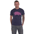 Navy Blue - Front - Pink Floyd Unisex Adult AWBDG Back Print T-Shirt