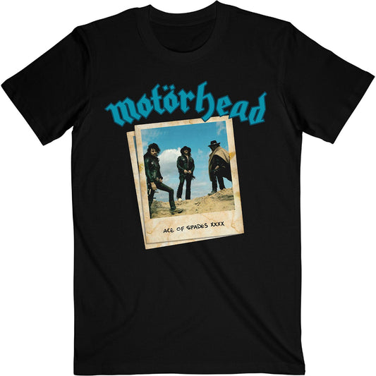 Black - Front - Motorhead Unisex Adult Ace Of Spades Photograph T-Shirt