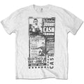 White - Front - Johnny Cash Unisex Adult The Fabulous Johnny Cash Show T-Shirt