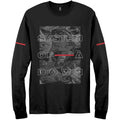 Black - Front - System Of A Down Unisex Adult Eye Collage Long-Sleeved T-Shirt