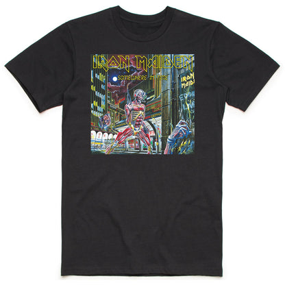 Black - Front - Iron Maiden Unisex Adult Somewhere In Time Box T-Shirt