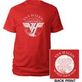 Red - Front - Van Halen Unisex Adult 1979 Tour Back Print T-Shirt
