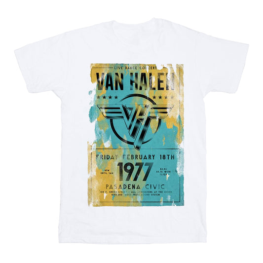 White - Front - Van Halen Unisex Adult Pasadena ´77 T-Shirt