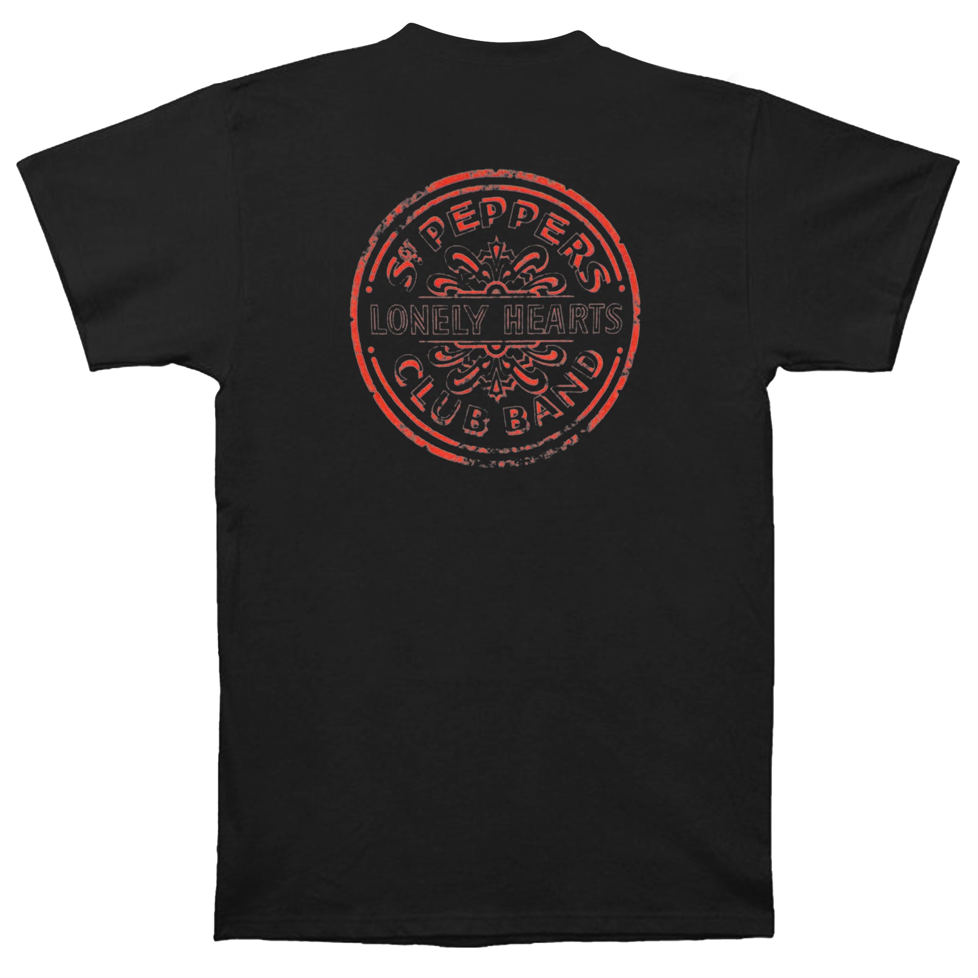 Black - Back - The Beatles Unisex Adult Sgt Pepper T-Shirt