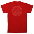 Scarlet Red - Back - The Beatles Unisex Adult Sgt Pepper T-Shirt
