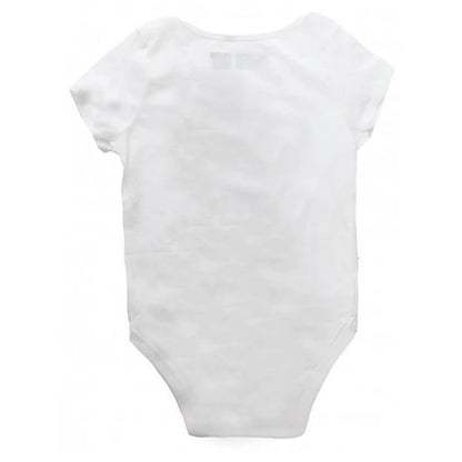 White - Back - Green Day Baby Flower Pot Babygrow