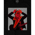 Black - Back - AC-DC Unisex Adult Angus Finger Horns Back Print T-Shirt
